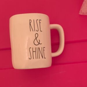 Rae Dunn Cream 'Rise & Shine' Mug